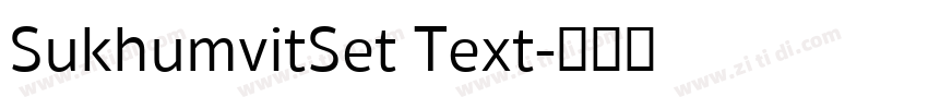 SukhumvitSet Text字体转换